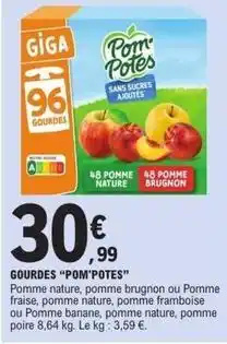 E.Leclerc Express Pom'potes - gourdes offre