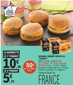E.Leclerc Express Charal - original burger cheese x4 offre