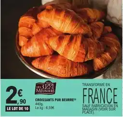 E.Leclerc Express Les 3 meuniers - croissants pur beurre offre