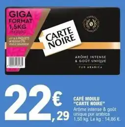 E.Leclerc Express Carte noire - cafe moulu offre