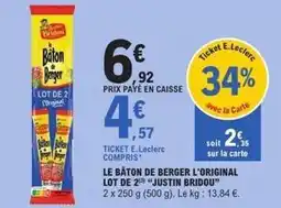 E.Leclerc Express Berger - le bâton de l'original offre