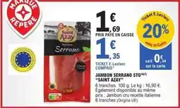 E.Leclerc Express E.leclerc - jambon serrano stg407 offre