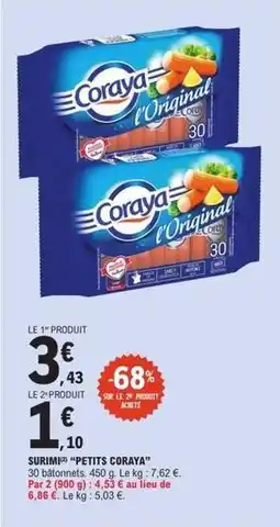 E.Leclerc Express Coraya - suitnin offre