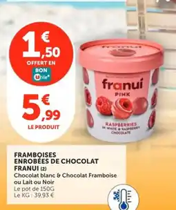 Utile franui Framboises enrobées de chocolat offre