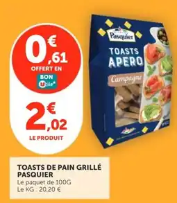 Utile Pasquier Toasts Apero offre