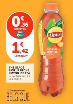 Utile Lipton Thé glacé saveur pêche offre