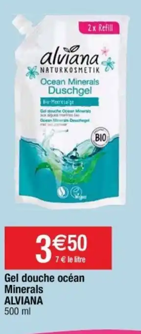 Cora x Carrefour Gel douche océan Minerals Alviana offre