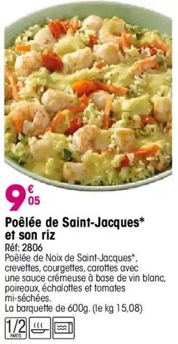 Croque Gel Poêlée de Saint-Jacques* offre