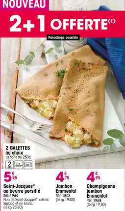 Croque Gel Saint-Jacques au beurre persillé offre
