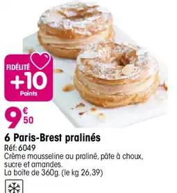 Croque Gel Paris-Brest pralinés offre