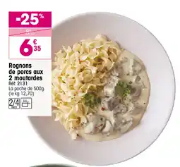Croque Gel Rognons de porcs aux 2 moutardes offre