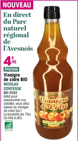 Croque Gel NICOLAS CONTESSÉ Vinaigre de cidre BIO offre