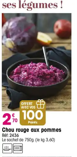 Croque Gel Chou rouge aux pommes offre