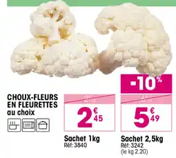 Croque Gel CHOUX-FLEURS EN FLEURETTES offre