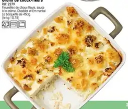 Croque Gel Gratin de choux-fleurs offre