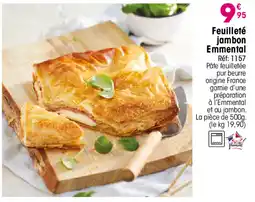 Croque Gel Feuilleté jambon Emmental offre