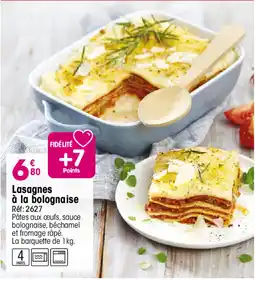 Croque Gel Lasagnes à la bolognaise offre