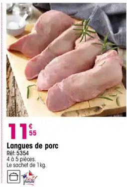 Croque Gel Langues de porc offre