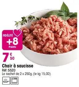 Croque Gel Chair à saucisse offre