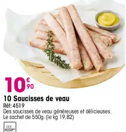 Croque Gel Saucisses de veau offre