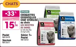 Croque Gel Essentielle Croquettes Chat Stérilisé offre