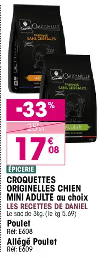 Croque Gel Les Recettes de Daniel Croquettes Chien Mini Adulte offre