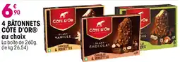 Croque Gel Côte d'or 4 bâtonnets offre