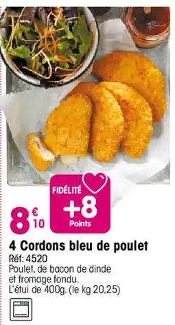 Croque Gel 4 Cordons bleu de poulet offre