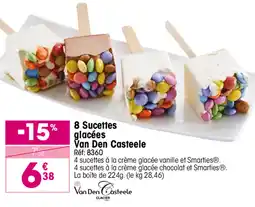 Croque Gel Van Den Casteele Sucettes glacées offre