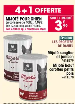 Croque Gel Mijote sanglier et jambon y mijote boeuf carottes petits pois offre