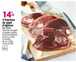 Croque Gel 4 Tranches de gigot d'agneau offre