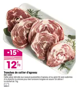 Croque Gel Tranches de collier d'agneau offre