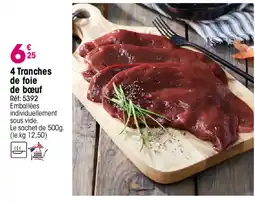 Croque Gel 4 Tranches de foie de bœuf offre