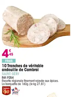 Croque Gel SAINT GÉRY 10 Tranches de véritable andouille de Cambrai offre
