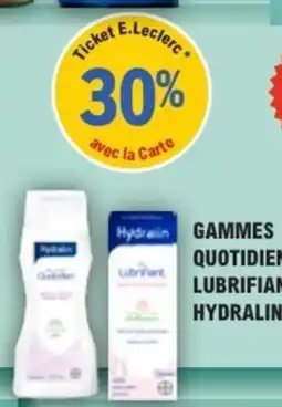 E.Leclerc Parapharmacie Hydralin Lubrifian offre