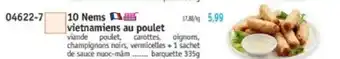 10 nems vietnamiens au poulet