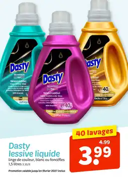 Wibra Dasty lessive liquide linge de couleur offre