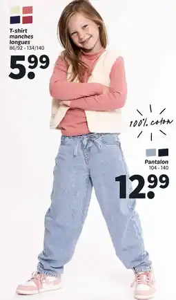 Wibra T-shirt manches longues offre
