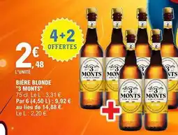 E.Leclerc 3 monts - bière blonde offre