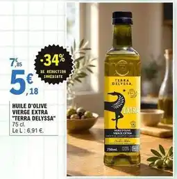 E.Leclerc Terra delyssa - huile d'olive vierge extra offre