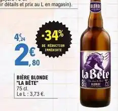 E.Leclerc Bière blonde offre