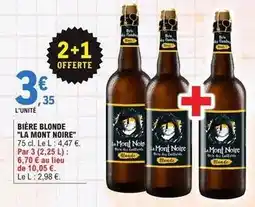 E.Leclerc Montagne noire - bière blonde offre