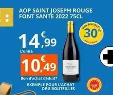 E.Leclerc Font sante - aop saint joseph rouge offre