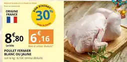 E.Leclerc Prime - poulet fermier blanc ou jaune offre