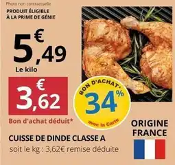 E.Leclerc Prime - cuisse de dinde classe a offre