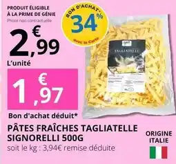 E.Leclerc Prime - pâtes fraîches tagliatelle offre