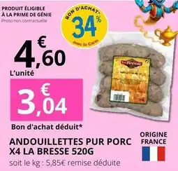 E.Leclerc Prime - andouillettes pur porc x4 offre