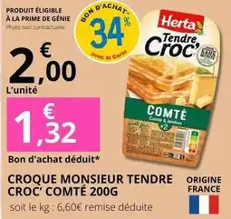 E.Leclerc Prime - croque tendre croc' comte 200g offre
