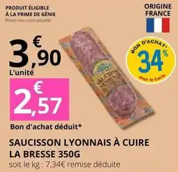 E.Leclerc Prime - saucisson lyonnais a cuire offre