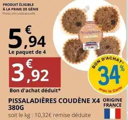 E.Leclerc Prime - pissaladieres coudène x4 offre